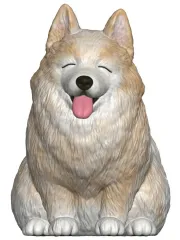 【中古】食玩 トレーディングフィギュア 4.にっこりサモエド(ビスケット) 「もっちりころりん♪おいぬ」のサムネイル