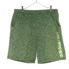 美品 adidas NEO アディダスネオ スウェットショートパンツ XO グリーン メンズ 古着のサムネイル