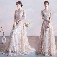 定価8万✨EPOCA 高級ドレスワンピース シャンパンゴールド ベージュ 38 定価8万✨EPOCA 高級ドレスワンピース シャンパンゴールド ベージュ 38