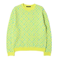 【美品】LOUIS VUITTON ルイヴィトン スウェット イエロー サイズ:L 23SS モノグラム総柄 スウェットシャツ MONOGRAM CREWNECK SWEATSHIRTS イタリア製 トップス トレーナー【メンズ】【中古】のサムネイル