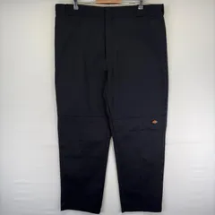 古着 ディッキーズ Dickies パンツ ダブルニー ワンポイントロゴ ツールポケット ジッパーフライ w42 L34  ブラック系 メンズのサムネイル