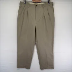 古着 ブルックスブラザーズ Brooks Brothers パンツ 2タック ジッパーフライ ストレート 無地 チノパン W36 L34  グレー系 無地 メンズのサムネイル