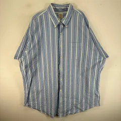 古着 ブルックスブラザーズ Brooks Brothers シアサッカー 長袖シャツ ボタンダウン XL  ブルー系 ストライプ メンズのサムネイル