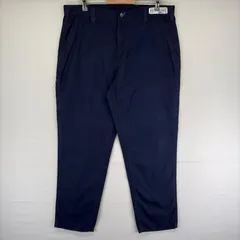 古着 カーハート Carhartt ダック パンツ ワンポイントロゴ ジッパーフライ ストレート ツールポケット W38 L34  ネイビー系 メンズのサムネイル