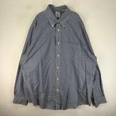 古着 ブルックスブラザーズ Brooks Brothers 長袖シャツ ボタンダウン 胸ポケット XL  ブルー系 チェック メンズのサムネイル