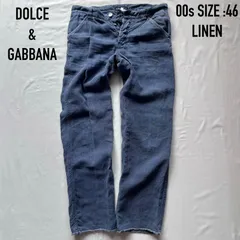 dolce&gabbana ドルチェアンドガッバーナ　ドルガバ　リネンパンツ　italy イタリア　46 03ssのサムネイル