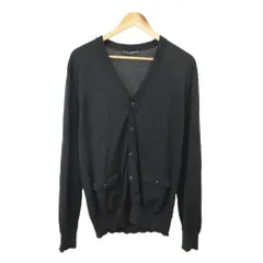 ドルチェ&ガッバーナ ドルガバ DOLCE&GABBANA カーディガン ニット カシミヤ 50 黒 ブラック Vネック 長袖 ボタン留め /NP ■GY19のサムネイル