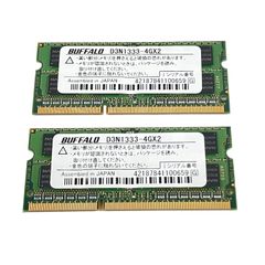 BUFFALO MV-D4N2666-S8G 8GB DDR4 メモリ 2枚 - メルカリ