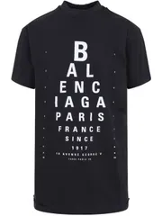 バレンシアガ オプティカルコットン Tシャツ 送料無料