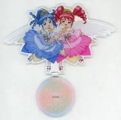 【中古】アクリルスタンド・アクリルパネル ファイン＆レイン ユニバーサルプリンセスドレス アクリルスタンド 「ふしぎ星の☆ふたご姫 POP UP STORE in Tree Village」のサムネイル