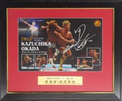 オカダ・カズチカ G1 CLIMAX 24 優勝記念直筆サイン入りフォトフレーム