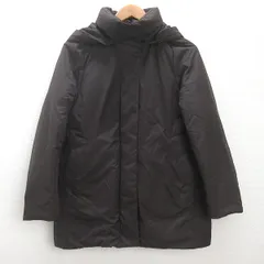 d■ユニクロ/UNIQLO ハイブリッドダウンコート/460924【S】茶/LADIES/47W【中古】のサムネイル
