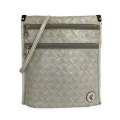 PELLE BORSA(ペレボルサ) ショルダーバッグ ライトグレー×白 レザーのサムネイル