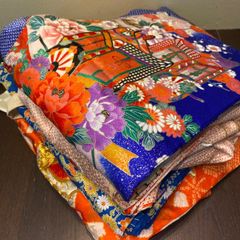 まとめ売り】正絹大島紬7枚 リメイク素材 - メルカリ