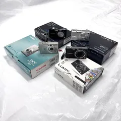 動作品4台【まとめ】コンパクトデジタルカメラ 4台セット 箱付き #U413のサムネイル