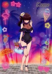 華暮愛々 WEBくじA3クリアポスター 君のことが大大大大大好きな100人の