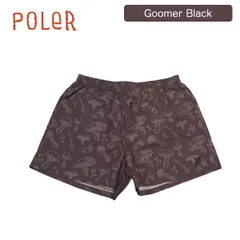ポーラー ナイロンショートパンツ POLER NYLON WIDE STUFF SHORTS ナイロンワイドスタッフショーツ メンズ レディース ボトムス ワンポイントロゴ きのこ柄 総柄 ビーチ アウトドア  251MCV0019 2025 正規品のサムネイル