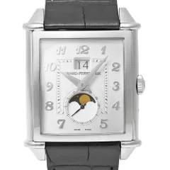 箱・国内正規保証書付き GIRARD-PERREGAUX ヴィンテージ 1945 XXL ラージデイト&ムーンフェイズ Ref.25882-11-121-BB6B シルバー 中古品 メンズ 腕時計のサムネイル