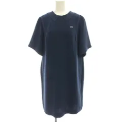 ラコステ ライブ Lacoste L!VE ワンピース M 紺 襟付き 半袖 ひざ丈 /JP20のサムネイル