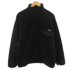 パタゴニア Patagonia 96年製 シンチラスナップT フリースジャケット プルオーバー 長袖 L 黒 ブラック 25450 /YTのサムネイル