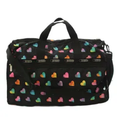レスポートサック LesportSAC ボストンバッグ ショルダーバッグ 総柄 黒 ブラック マルチカラー /TKのサムネイル