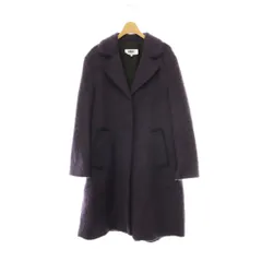エムエムシックス メゾンマルジェラ MM6 Maison Margiela アウトラインポケット モヘア混コート チェスター アウター アルパカ混 38 紫 パープル /CX ■OSのサムネイル
