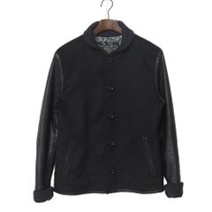 TOD'S トッズ ジャケット サイズ42 ラムレザー フーディーZIPアップ