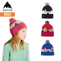 バートン ビーニー ニット帽 キッズ 25-26 Burton リサイクル エコー レイク W26JP-234601 Kids Recycled Echo Lake Beanie 子供 こども ボーイズ ガールズ ポンポン 折り返し レトロ スノボ 正規品のサムネイル