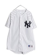 00s ヤンキース ベースボール シャツ メンズ M / オールド MLB オフィシャル ラッセル 大リーグ ユニフォーム ゲームシャツ ジャージ 野球 00s ヤンキース ベースボール シャツ メンズ M / オールド MLB