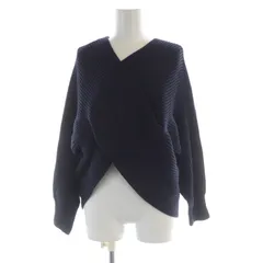 フェンネル FENNEL ニット セーター プルオーバー フロントクロス M 紺 ネイビー A-1902-2 /ROのサムネイル