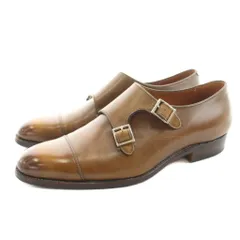 ランバン LANVIN COLLECTION ビジネスシューズ ストレートチップ レザー ベルト 41.5 茶 ブラウン /KUのサムネイル