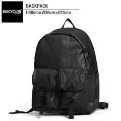 リュック バックパック バイシクロンバイバッグジャック BACKPACK BAICYCLON By Bagjack 撥水 マグネットバックル PC ファスナー ショルダーストラップ ヴィンテージ シンプル マット ブラック 黒 BCL-37 2026 正規品のサムネイル