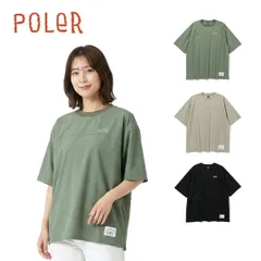 ポーラー Tシャツ POLER RELOP 2 DRY TEE ドライTシャツ 半袖トップス 吸湿 速乾 ストレッチ ドライタッチ スポーツ ビーチ アウトドア ブラック グレージュ セージ ロゴ 無地 シンプル  251mcv0041 2025 正規品のサムネイル