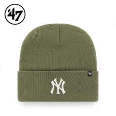 47 フォーティーセブン ニットキャップ ビーニー 帽子 ユニセックス 47BRAND ニューヨーク・ヤンキース カフニット モス Yankees Haymaker ’47 Cuff Knit Moss 野球チーム 折り返し HYMKR17ACE-MSのサムネイル
