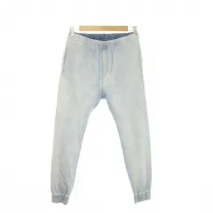 モンキータイム MONKEY TIME アローズ ST TCR TWILL SKINNY JOGGER ジョガーパンツ M 青 ブルー インディゴ ケミカル ドローストリング 無地 /CK18 ■ECB006のサムネイル