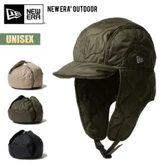 ニューエラ アウトドア フライトキャップ 帽子 NEW ERA OUTDOOR トラッパー ミリタリー キルト ウォーター リペレント Trapper Militaly Quilt Water Repellent オリーブ ブラック ベージュ キルティングのサムネイル