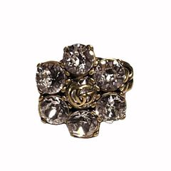 GUCCI グッチ GGマーモント ダブルG クリスタル ブローチ 506171 J1D50