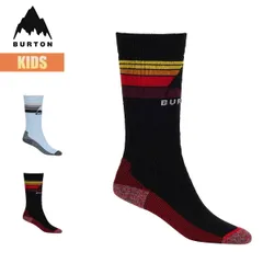 バートン 靴下 キッズ 25-26 Burton エンブレム ミッドウェイト ソックス W26JP-100721 Kids Emblem Midweight Sock スノーボードソックス 厚手 くつ下 子供 こども 速乾 防臭 スノボ 正規品のサムネイル