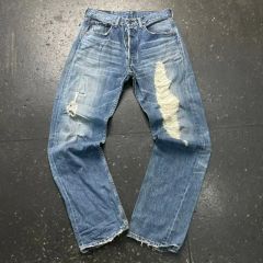 Levi's リーバイス 503 クラッシュデニムパンツ 33 グランジ ボロ