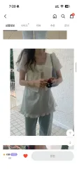 プリティヤングシング ホワイト アイボリー 半袖 ミニ ワンピース ブラウス レイヤードのサムネイル