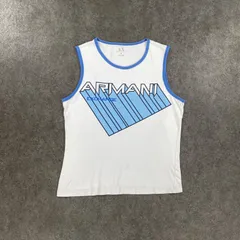 USA製 ARMANI EXCHANGE アルマーニエクスチェンジ ノースリーブ タンクトップ Y2K ロゴプリントのサムネイル