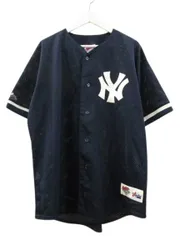 マジェスティック MAJESTIC 90s ベースボールシャツ ニューヨークヤンキース USA製 ネイビー XLのサムネイル