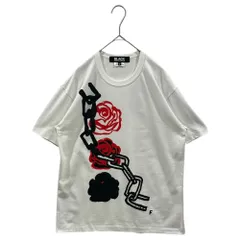 BLACK COMME des GARCONS(ブラックコムデギャルソン) 2017AW FILIP PAGOWSKI T-SHIRT フィリップ パゴウスキー Tシャツ 1T-T003 L ホワイト 薔薇 チェーンのサムネイル