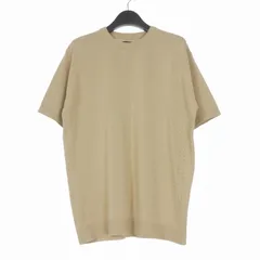 ジュンハシモト junhashimoto 16GG CREW NECK KNIT クルーネック サマーニット Tシャツ 半袖 4 ベージュ 1092310003のサムネイル
