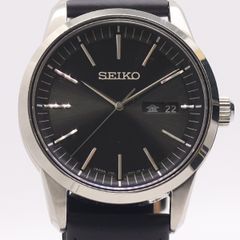 SEIKO SBTH011 ブラック文字盤 極美品 稼動品 レザーベルト付き - メルカリ