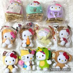 4000円 値引き中】ヤクルト キティ 干支ぬいぐるみ 12種セット売り