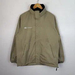 CANTERBURY カンタベリー フルジップジャケット ワンポイントロゴ カーキ M メンズ 古着 スポーツMIX シンプルのサムネイル