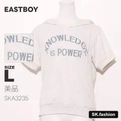 美品 EASTBOY トップス パーカー　半袖　フロントプリント　ワンポイント　スタンダードのサムネイル