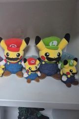 ポケモンセンター マリオピカチュウ ルイージピカチュウ マスコット