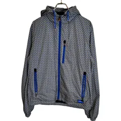 HUGO BOSS ヒューゴボス WATER REPELLENT FABRIC ジップアップ パーカー ブルゾン 10207634 4021404265518 48 ブルー×グレー メンズのサムネイル